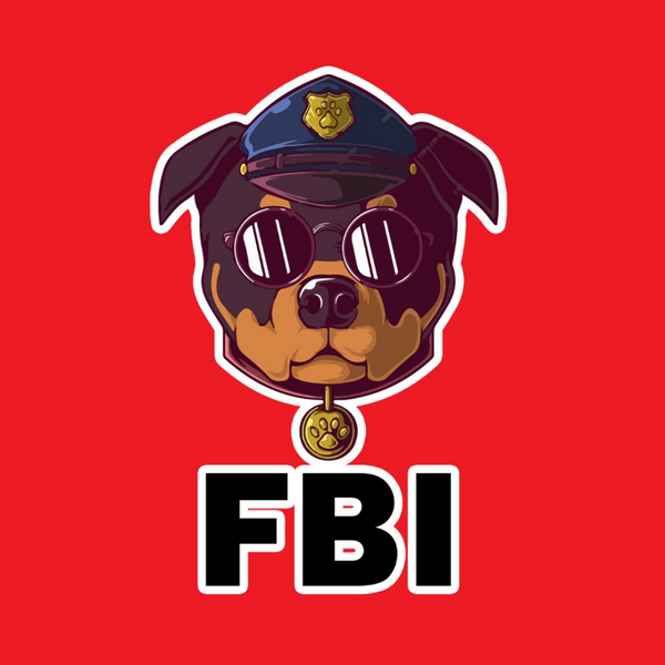 Cheeku FBI Graphic Cotton T Shirt for Dogs and Cats (Red)