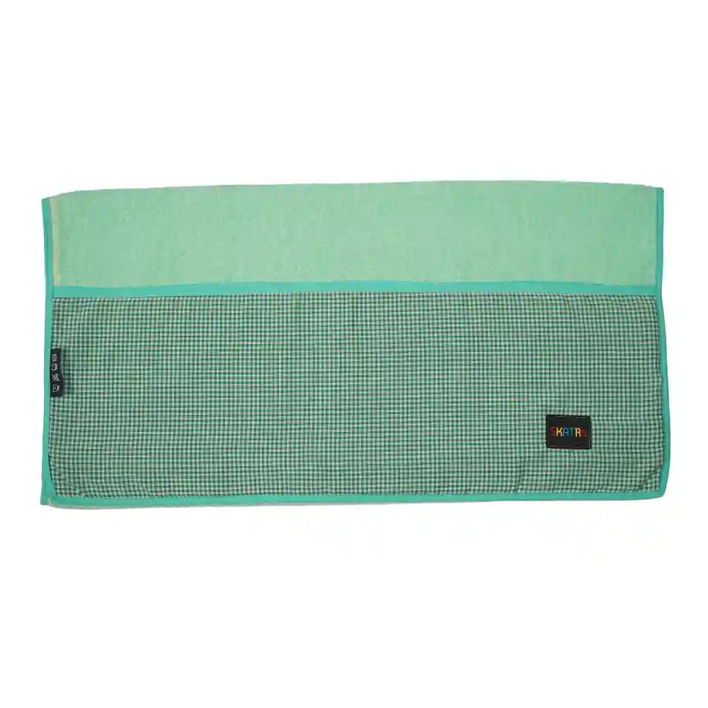 Skatrs Cuddle Microfiber Towel for Dogs and Cats (Green) Both-Grooming Supplies Skatrs