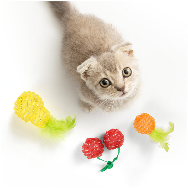 Fofos Fruity Netting Ball Toy for Cats