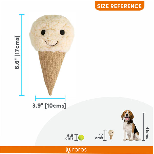 Fofos Ice Cream Shaped Toy for Dogs