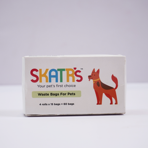 Skatrs Poop Bags for Dogs and Cats Rewards Both-Health & Wellness Skatrs 60Sheets (4rolls)