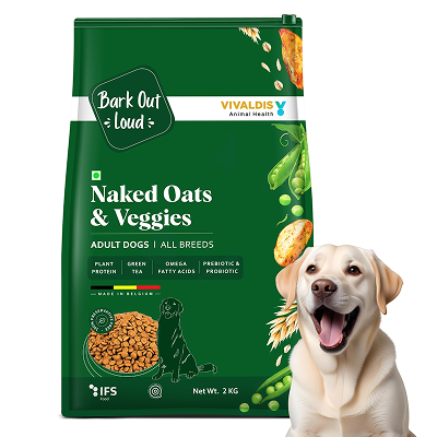 Bark Out Loud Naked Oats & Veggies, Veg Adult Dog Dry Food Dogs- Dry Food Bark Out Loud