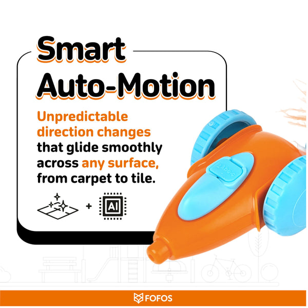 Fofos Race Car Shaped Interactive Toy for Cats