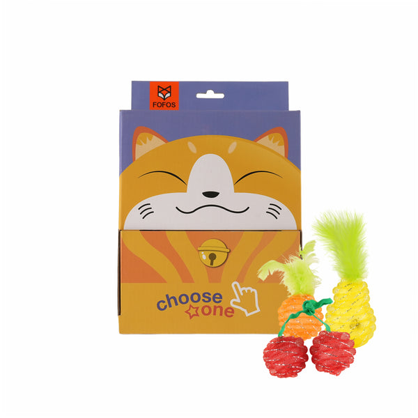 Fofos Fruity Netting Ball Toy for Cats