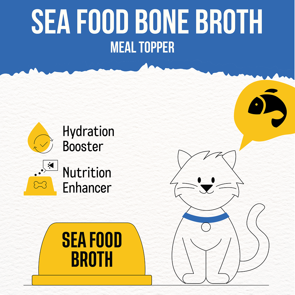 Goofy Tails Seafood Bone Broth for Cats