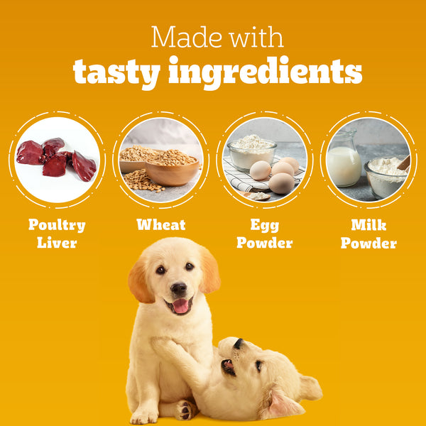 Pedigree Schmackos Stix Milk & Egg Flavour Puppy Dog Treat
