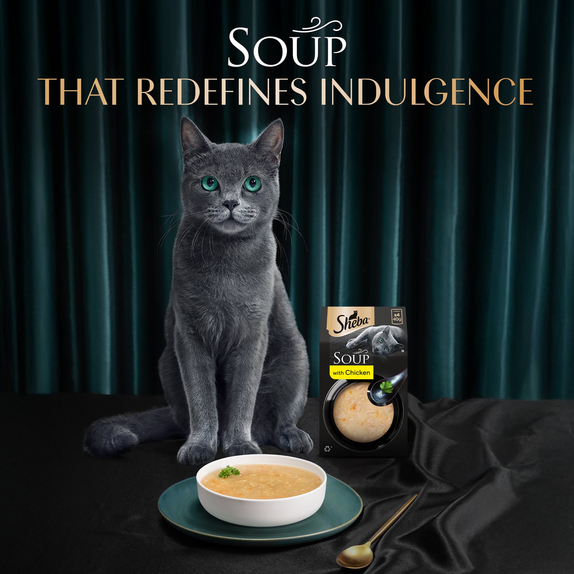 Sheba Soup with Chicken Adult Cat Wet Food Cats-Wet Food Sheba