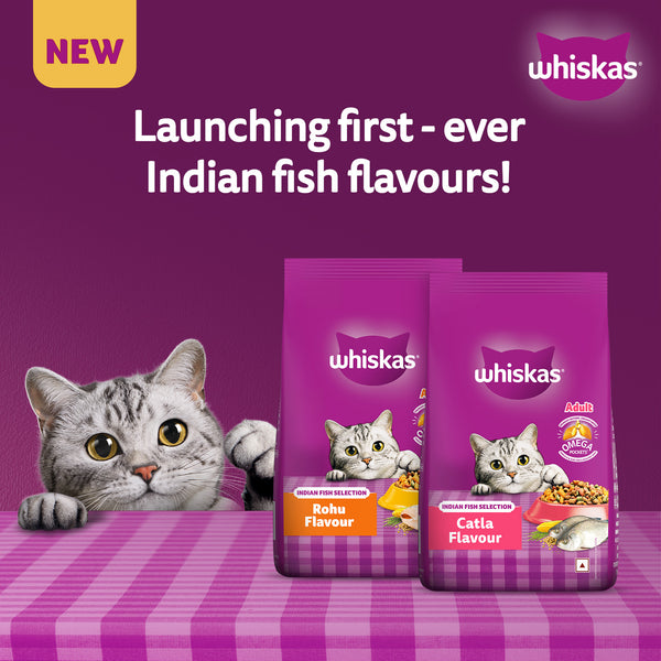 Whiskas Rohu Fish Flavour Adult Cat Dry Food