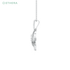 Ethera Wag and Wiggle Pendant Neckwear for Women (White Gold)