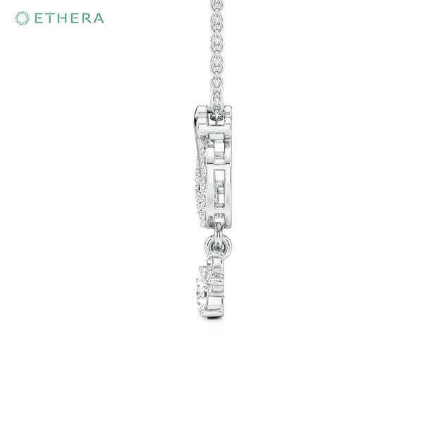 Ethera Bone Appetit Pendant Neckwear for Women (White Gold)