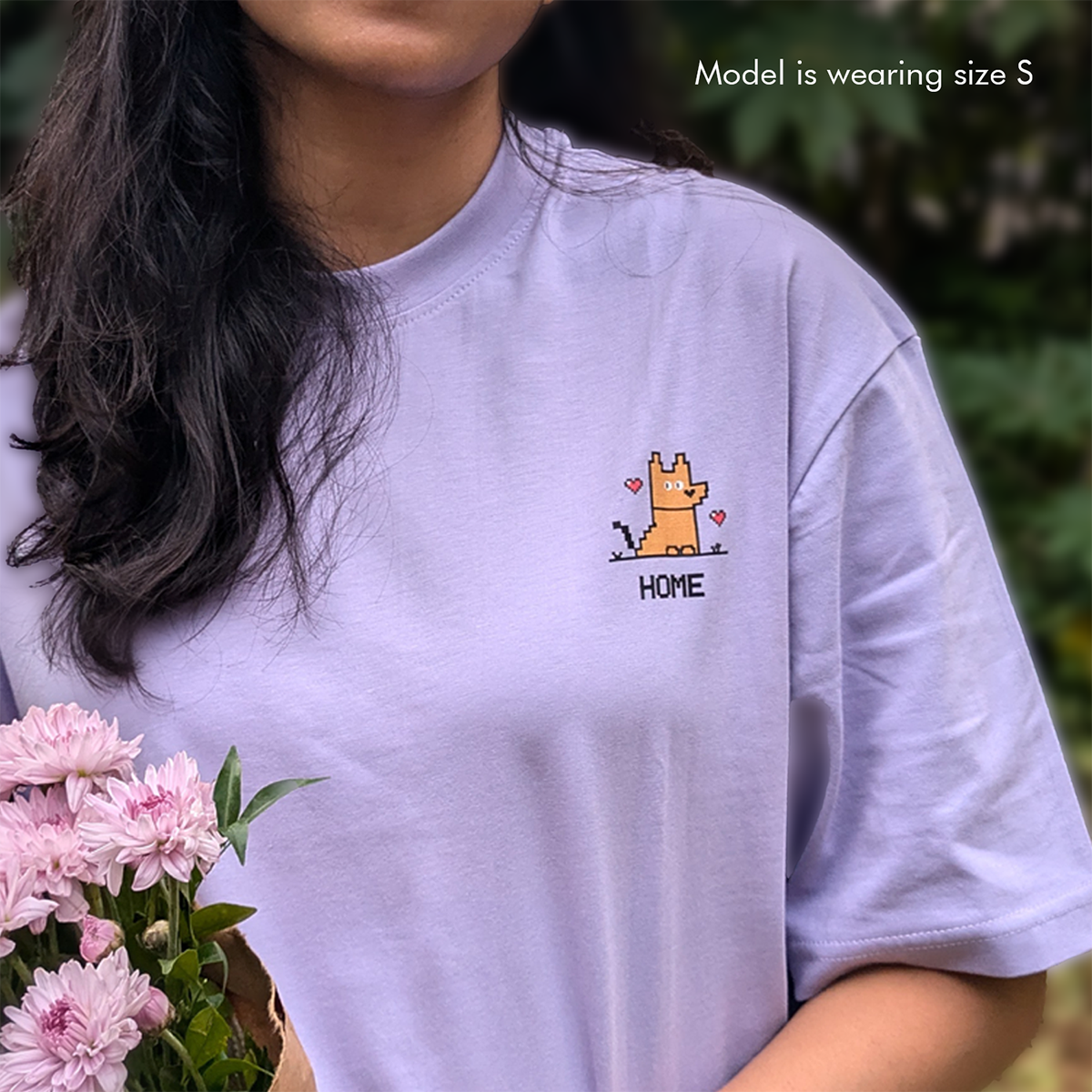 The Pack Home Oversized T Shirt for Men and Women (Lavender) Pet Parent-Clothing & Accessories The Pack Dropship