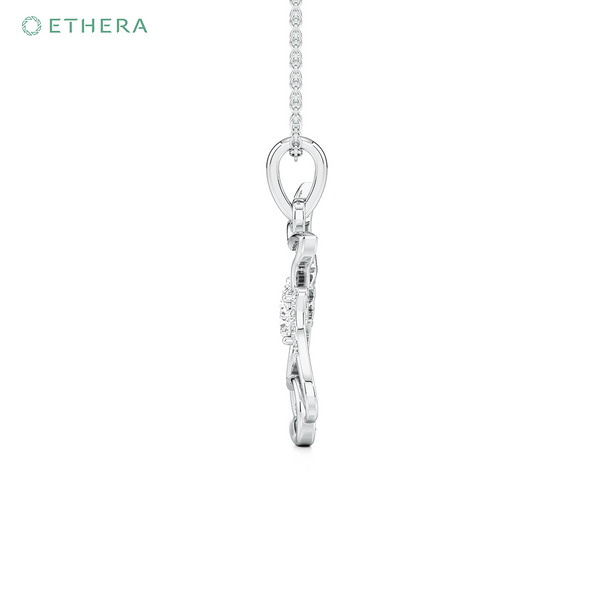 Ethera Furshionista Pendant Neckwear for Women (White Gold)