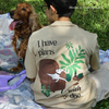 thePack Indie Merch Plans with My Dog Oversized T Shirt for Men and Women (Beige) Pet Parent-Clothing & Accessories ThePack Dropship