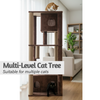 Furrlovers Large Multilevel Cat Tree Tower with Scratching Posts & Condo (Brown) Cats-Toys Furrlovers Dropship