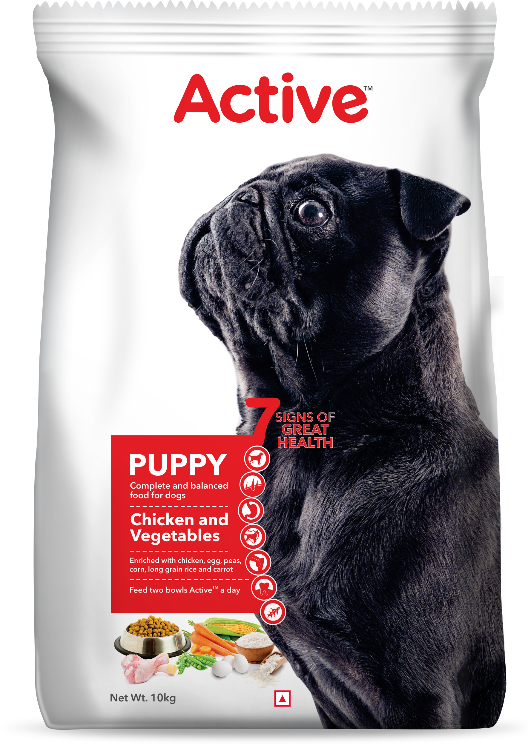 Active Chicken and Vegetables Puppy Dog Dry Food (Buy 1 Get 1) Dogs- Dry Food Active
