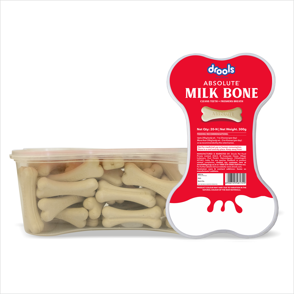 Drools Absolute Calcium Bones Dog treats (Jar) Dog Treats + Others Drools 600g(40pcs)