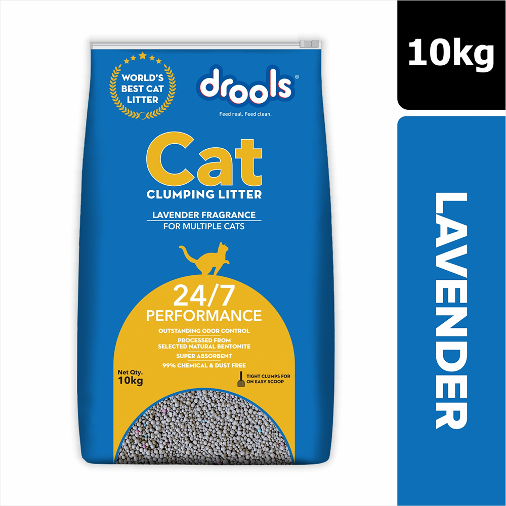 Drools Lavender Scented Clumping Cat Litter