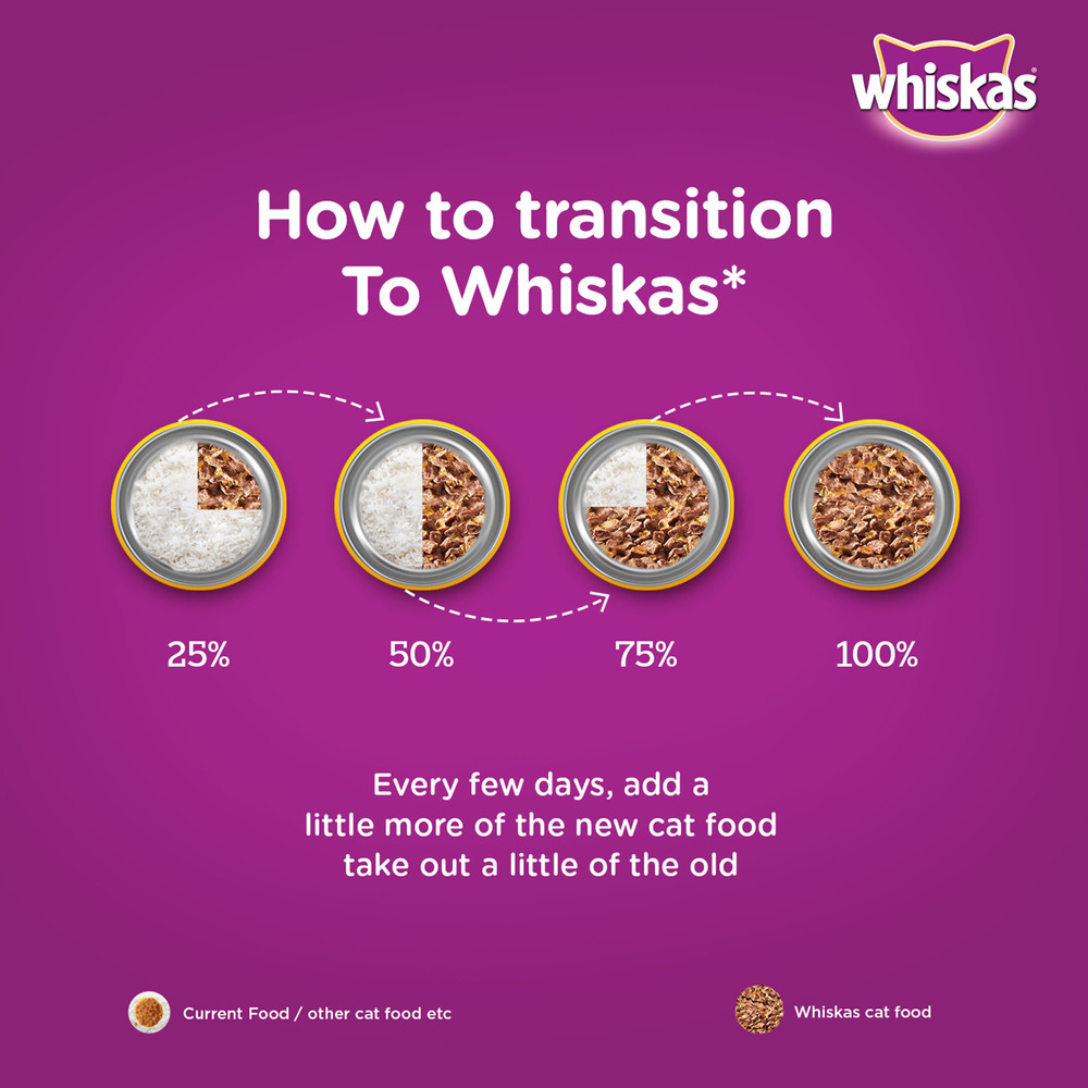 Whiskas Seafood Cocktail With Wakame Seaweed in Gravy Tasty Mix Adult Cat Wet Food Cats-Wet Food Whiskas