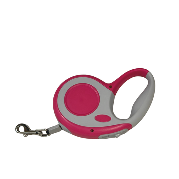 Healing Leaf  Retractable Leash for Dogs and Cats (Pink)