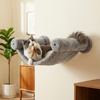 Furrlovers Wall Mounted Hammock with Plush Fabric for Cats (Grey) Cats-Toys Furrlovers Dropship
