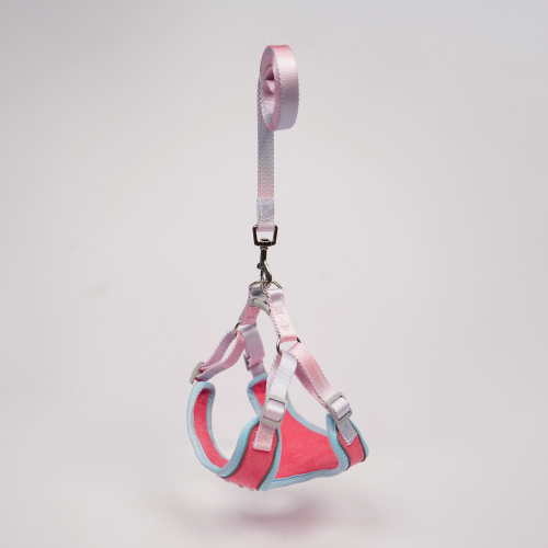 Skatrs Everyday Ready Harness & Leash Set for Small Breed Dogs & Cats (Pink) Both-Collar, Leashes, harnesses Skatrs