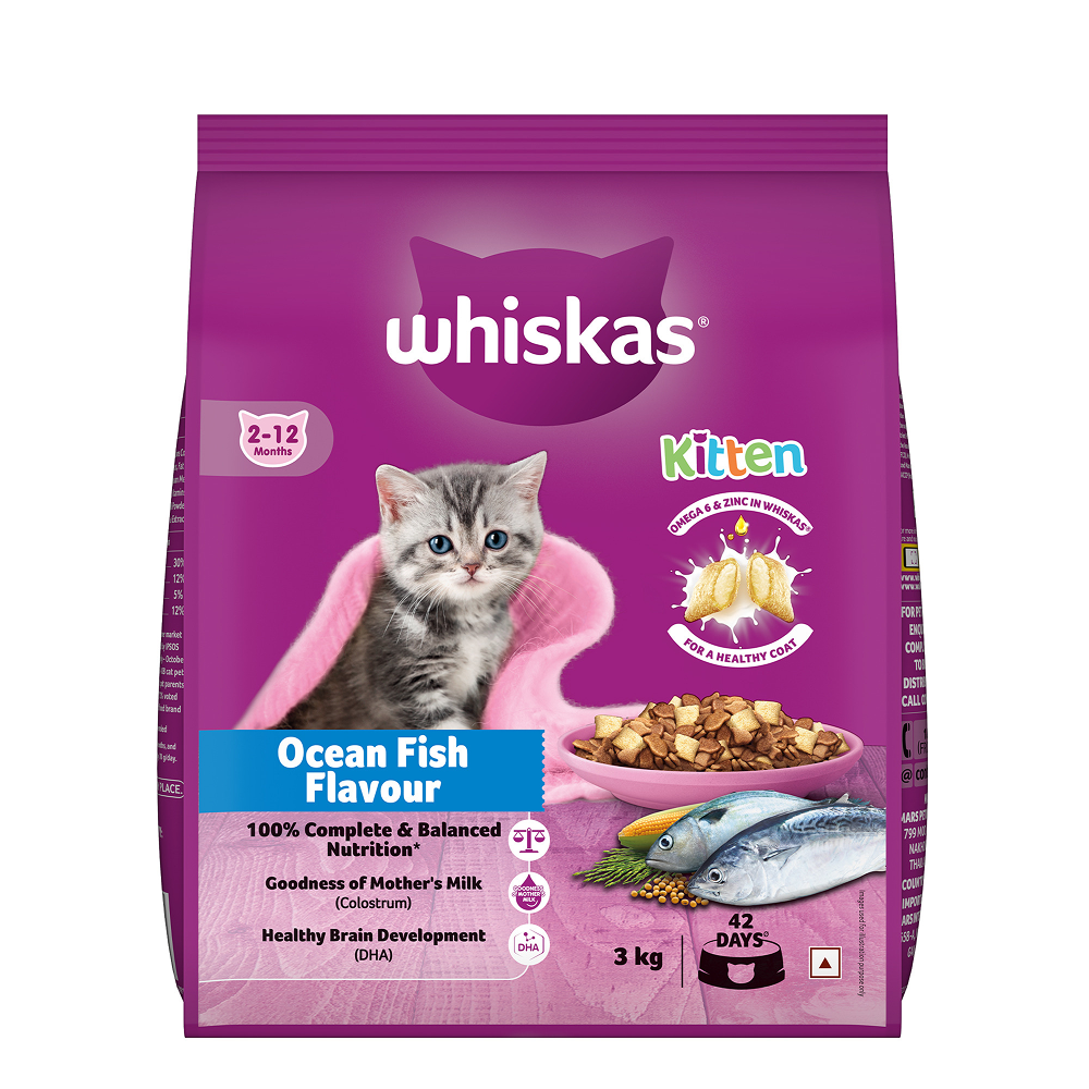 Whiskas Ocean Fish Kitten/Mother and Baby Cat Dry Food Cats- Dry food Whiskas