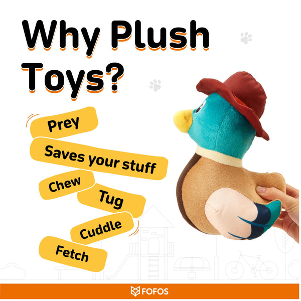 Fofos Captain Duck Jeep Plush Toy for Dogs