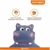 Fofos Hippo Shaped Latex Toy for Dogs Dogs-Toys FOFOS