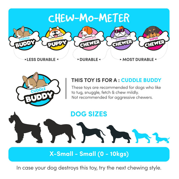 Fofos Hippo Shaped Latex Toy for Dogs