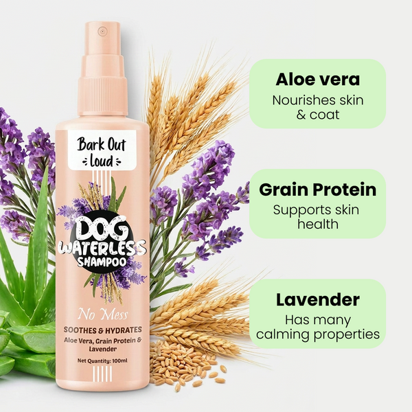 Bark Out Loud No Mess Waterless Dry Shampoo for Dogs