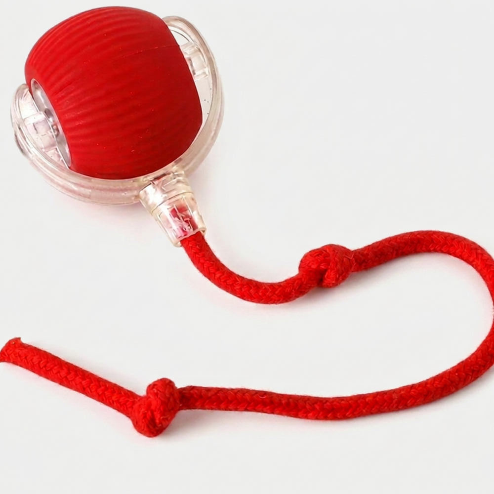 Talking Dog Club Automatic Rotating Interactive LED Ball for Cats, Kittens and Puppies (Red) Cats-Toys Talking Dog Club Dropship 7cm