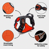 M Pets Water Resistant 3buckle Hiking Harness for Dogs (Orange) Dogs-Collar, Leashes, harnesses M Pets