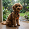 M Pets Water Resistant 3buckle Hiking Harness for Dogs (Orange) Dogs-Collar, Leashes, harnesses M Pets