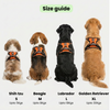 M Pets Water Resistant 3buckle Hiking Harness for Dogs (Orange) Dogs-Collar, Leashes, harnesses M Pets