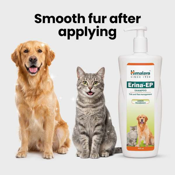 Himalaya Erina EP Tick and Flea Shampoo for Dogs and Cats