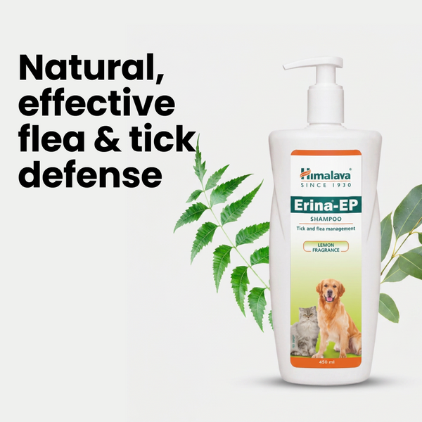 Himalaya Erina EP Tick and Flea Shampoo for Dogs and Cats