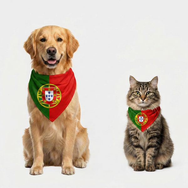 Skatrs Portugal Flag Supporter Bandana for Pets & Pet Parents