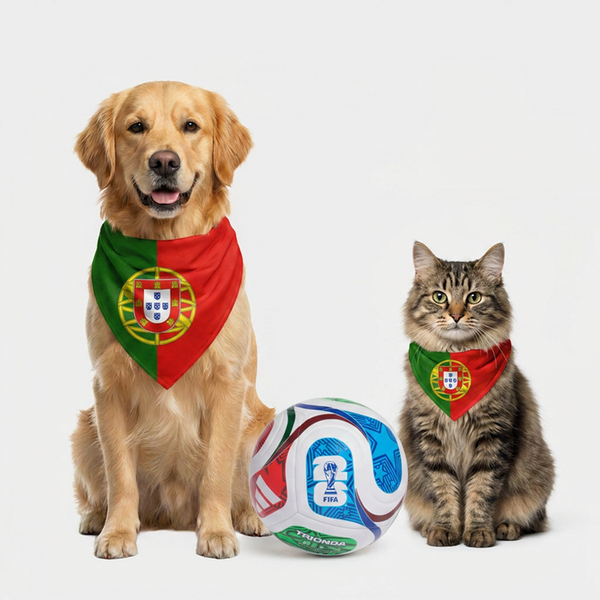 Skatrs Portugal Flag Supporter Bandana for Pets & Pet Parents