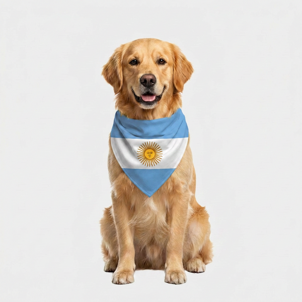 Skatrs Argentina Flag Supporter Bandana for Pets & Pet Parents
