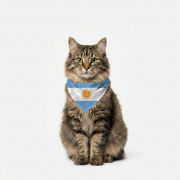 Skatrs Argentina Flag Supporter Bandana for Pets & Pet Parents
