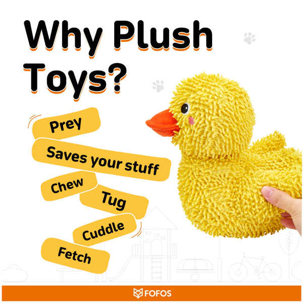 Fofos Jeep Duck Tough Plush Toy for Dogs