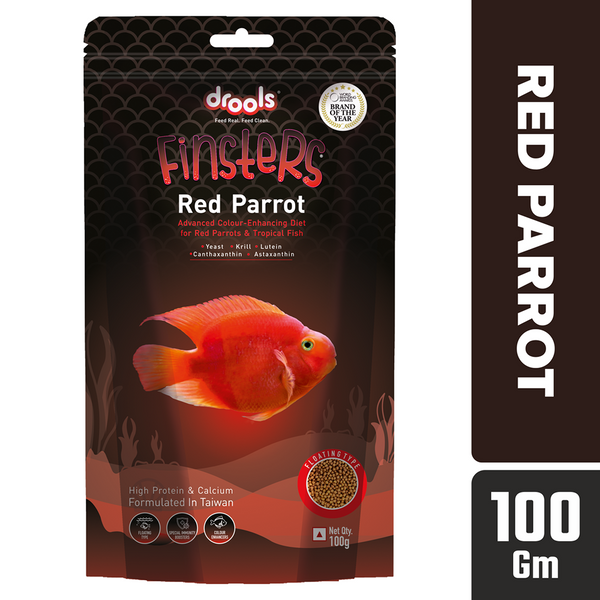 Drools Finsters Red Parrot Fish Food