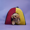 Skatrs Travel Burrow Cozy Portable Home for Dogs and Cats (Red/Yellow/Blue) Cats-Bedding, Mats & Travel Supplies Skatrs 19x17x18in