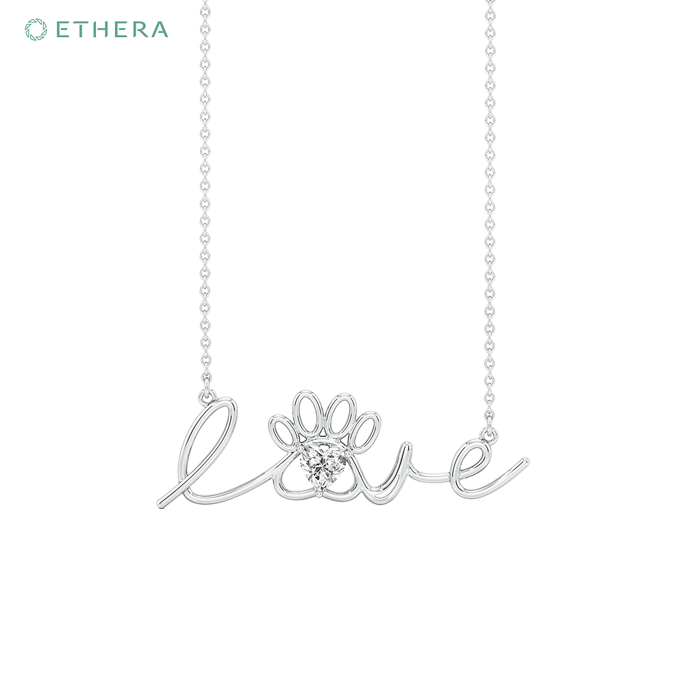 Ethera Bark & Bling Neckwear for Women (White Gold)