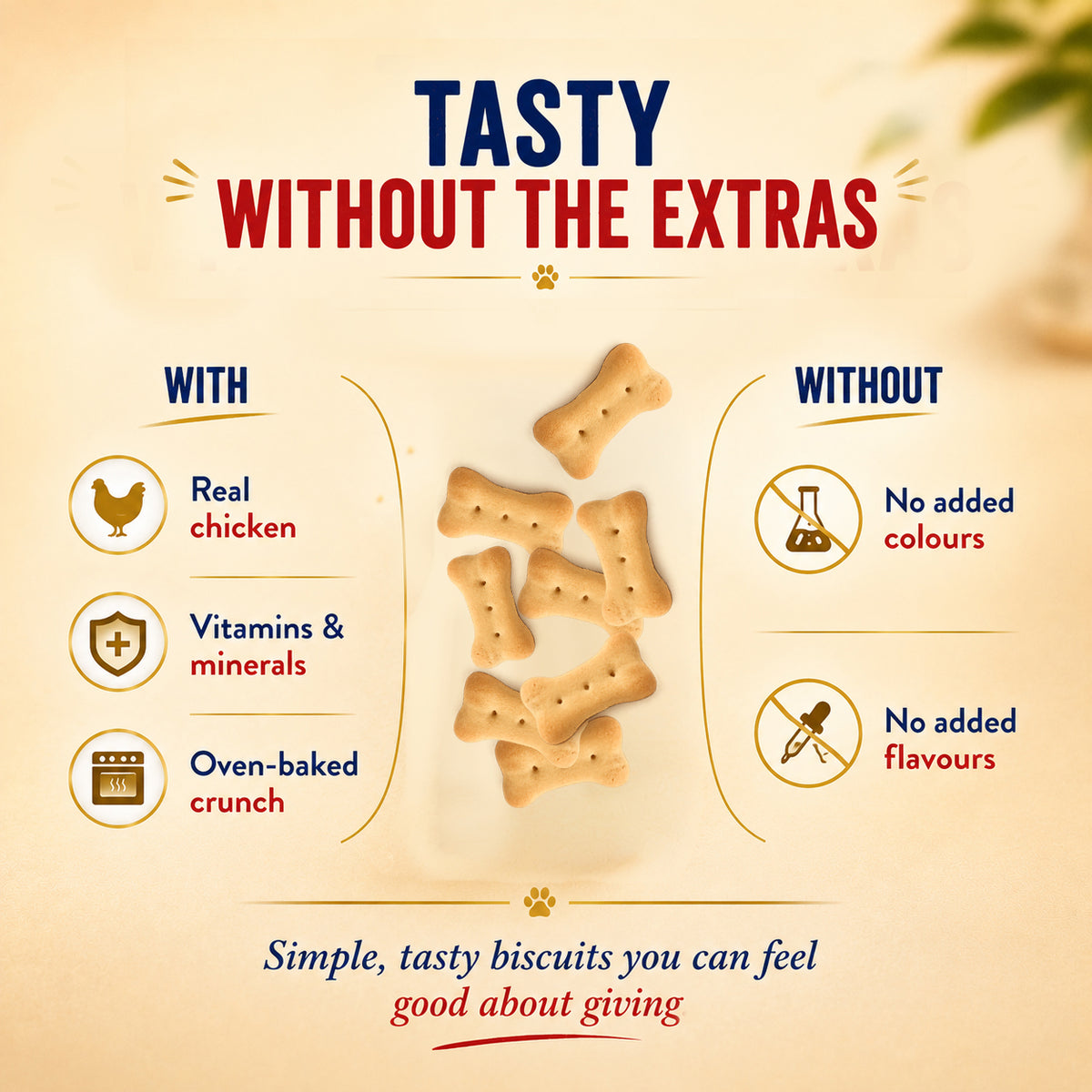 Purepet Chicken Flavour Real Chicken Biscuit Dog Treats Dog Treats + Others Purepet