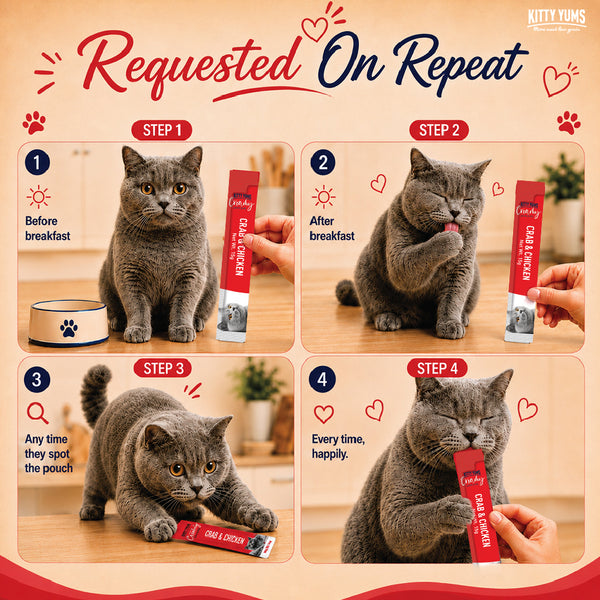 Kitty Yums Crab & Chicken Creamy Cat Treats