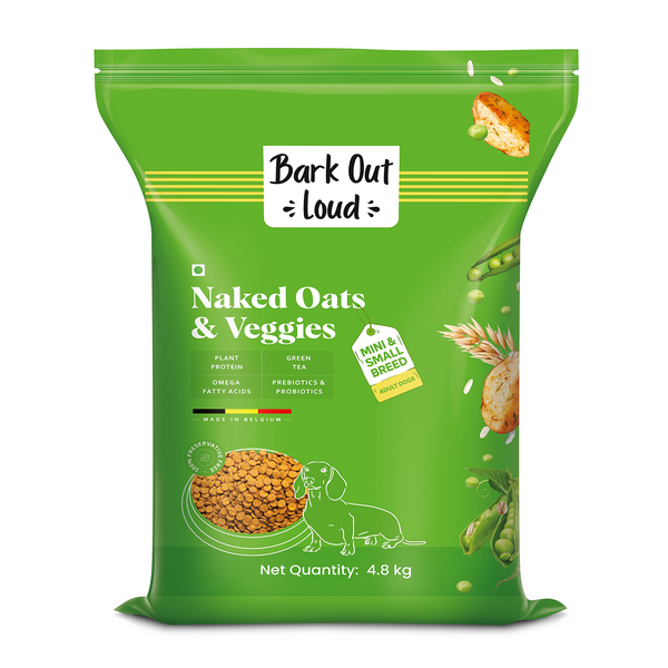 Bark Out Loud Naked Oats & Veggies Veg Mini & Small Breed Adult Dog Dry Food