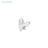 Ethera Wagging Hearts Earring for Women (White Gold)