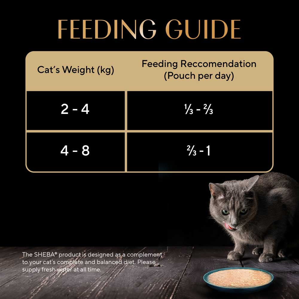 Sheba Chicken With Tuna In Gravy Rich Premium Adult Fine Cat Wet Food Cats-Wet Food Sheba