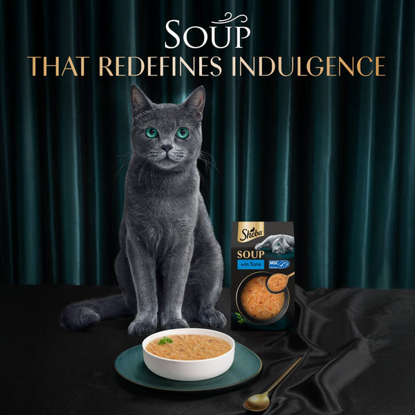 Sheba Soup with Tuna Adult Cat Wet Food